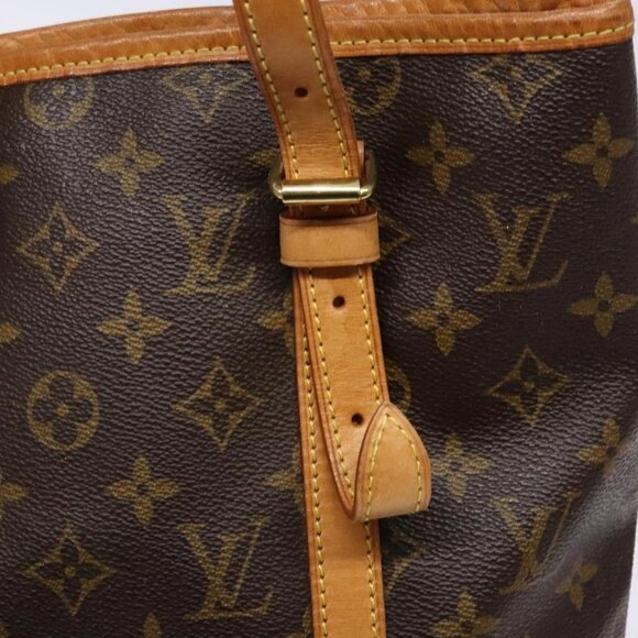 LOUIS VUITTON Monogram Bucket GM Shoulder Bag M42236 LV Auth 137558 - Picture 10 of 16